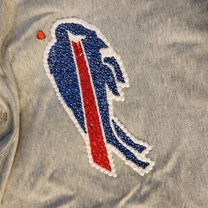NFL Buffalo Bills Crystal Logo Gray Tshirt Size XL-XXL